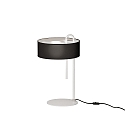Bordlampe CLIP 8178 med afbryder E27 IP20, hvid
