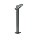 LED Pullertlampe Type nr. 2091, IP54, h�jde 90cm, 16W 3000K 1600lm, svingbar 120�, St�bt aluminium / satin glas, antracit