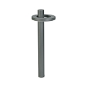 LED Pullertlampe Type nr. 2093, Lysfordeler i ringform, IP54, h�jde 90cm, 16W 3000K 1600lm, stiv optik, antracit
