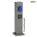 Albert Outdoor Energy column empty Type No. 4405, IP54, max. 3  inserts, excl. lighting, excl. switching function, anthracite