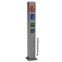 Albert Udend�rs Energikolonne tom Type nr. 4409, IP54, maks. 7 valgfri indsatser, uden belysning, uden Skiftefunktion, antracit