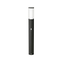 Pullertlampe Type nr. 2269 med bev�gelsesdetektor (Type nr. 2070), h�jde 90cm, E27 maks. 20W, rustfrit st�l, sort matt