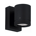 Udend�rs V�gspot Type nr. 2193 - 1-sidet, IP54, GU10 PAR16 maks. 50W, drejelig 330�, St�bt alu / glas, sort matt