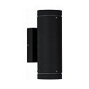 Udend�rs V�gspot Type nr. 2198 - 2-sidet, IP44, 2x GU10 PAR16 maks. 50W, stiv, St�bt aluminium / Borosilikatglas, sort