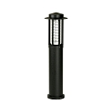 Udend�rs LED Pullertlampe Type nr. 2203, IP54, 100cm, 230V AC/DC, 25W 3000K 2100lm, St�bt alu sort / Plexiglas klar
