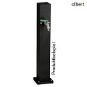 Albert Outdoor Energy column empty Type No. 4407, IP54, max. 5 optional inserts, excl. lighting, excl. switching function, black