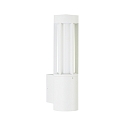 Outdoor Wall luminaire Type No. 0215 + Downlight (Type No. 0223), E27 max. 20W +  GU10 PAR16 50W, cast alu, glass, white