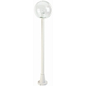 Gulvlampe Type nr. 2053, � 25cm, h�jde 125cm, IP44, E27 A65 maks.150W, kugle gennemsigtig, hvid