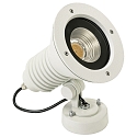 LED Udend�rs V�gspot Type nr. 2381, IP54, 29W 3000K 4480lm 30�, drejelig og svingbar, d�mpbar, St�bt alu / glas, hvid matt