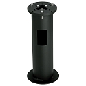 In-ground base Type No. 0010 for Floor and Path lights, with � 15cm flange, cast alu black