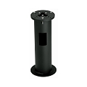 Jordstykke Type nr. 0011, til Base- og Mastlamper, med � 23cm flange, St�bt aluminium sort