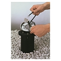 Albert Jordstykke Type nr. 0011, til Base- og Mastlamper, med � 23cm flange, St�bt aluminium sort