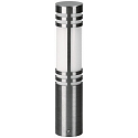 Sokkellampe Type nr. 0559 rustfrit st�l, IP44, h�jde 50cm, 1x G24d-2 TC-D 18W, rustfrit st�l / Opalglas