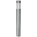 Pullertlampe Type nr. 2246 med bev�gelsesdetektor (Type 2011), IP44, 90cm, E27 QA55 maks. 57W, rustfrit st�l, opalglas