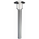 Pullertlampe Type nr. 2257, med Pagoda tag, h�jde 90cm, IP44, E27 QA55 maks. 57W, rustfrit st�l / Opalglas