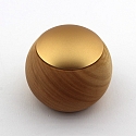 remote control CASAMBI LEPUK EVOLUTION round, with sensor, 4 channel, with accumulator, with lighting, gold, light wood