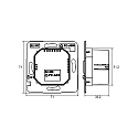 CASAMBI Bluetooth v�gkontrol CASAMBI RWG4BT230 4-fold, indbygget version, sort
