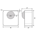 CASAMBI Bev�gelsessensor CASAMBI MOTION PAUL batteridrevet, magnetisk montering, hvid