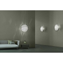 Wall luminaire AP AURA, E27, IP20, Murano glass, white