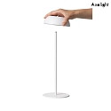 Axolight battery table lamp LT LED FLOAT with USB connection, dimmable IP55, white dimmable