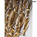 Axolight Ceiling luminaire PL AURA PX, E27, IP20, Murano glass, transparent brown