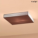 Axolight Ceiling luminaire PL CLAVIUS, 60x60cm, 3x E27, IP20, tobacco