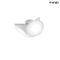 Axolight Loftlampe PL ORCHID IP20, hvid dmpbar