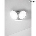 Axolight LED ceiling luminaire PL ORCHID, 3x 10W, 2700K, 800lm, IP20, white