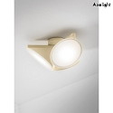 Axolight LED ceiling luminaire PL ORCHID, 3x 10W, 2700K, 800lm, IP20, sand