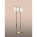 Standerlampe PT CLAVIUS E27 IP20, guld, sandy d�mpbar