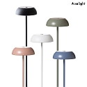 Axolight battery floor lamp PL LED FLOAT with USB connection, dimmable IP55, mauve, white dimmable