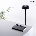 Axolight battery floor lamp PL LED FLOAT with USB connection, dimmable IP55, black dimmable
