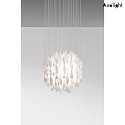 Axolight Pendant luminaire SP AURA 60, E27, IP20, Murano glass, white