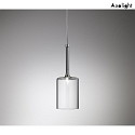 Axolight Pendant luminaire SP SPILLRAY, incl. G4 LED G4, 1.5W, 3000K, IP20, chrome, crystal glass