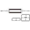 HWH Blulaxa LED Transformer Trafo 0.5W-100W / 12V DC, fast sp�nding, aluminiumshus