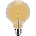 HWH Blulaxa LED Filament Vintage Globe Lyskilde guld glas ambra, 12,5cm, 300�, E27, varmhvid, 2W
