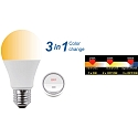 HWH Blulaxa LED P�reformet Lyskilde SMD Essential Click CCT 3in1, 10W, 200�, E27, varmhvid/koldhvid/neutral hvid
