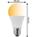 HWH Blulaxa LED P�reformet Lyskilde SMD Essential Click CCT 3in1, 10W, 200�, E27, varmhvid/koldhvid/neutral hvid