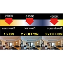 HWH Blulaxa LED P�reformet Lyskilde SMD Essential Click CCT 3in1, 10W, 200�, E27, varmhvid/koldhvid/neutral hvid