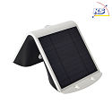 HWH Blulaxa LED Solar Outdoor Wall luminaire with PIR sensor, IP65, 3.2W 3000K 400lm 120, incl. Accumulator, white