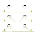 HWH Blulaxa� LED Sol Udend�rs V�glampe med PIR Sensor, IP65, 3.2W 3000K 400lm 120�, inkl. Akkumulator, hvid