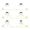 HWH Blulaxa� LED Sol Udend�rs V�glampe med PIR Sensor, IP65, 3.2W 3000K 400lm 120�, inkl. Akkumulator, sort