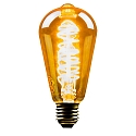HWH LED Lyskilde ST64, 5W, E27, 250lm, 1800K, glas guld VBS