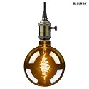 HWH LED Lamp Globe G200, 8,5W, E27, 500lm, 1800K, glass gold CRO