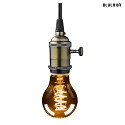 HWH LED Lamp pear shape, 5W, E27, 120lm, 1800K, glass smoky VBS