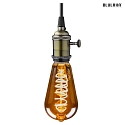 HWH LED Lamp ST64, 5W, E27, 140lm, 1800K, glass smoky VBS