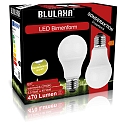 HWH  LED SMD Lyskilde p�reformet A60, E27, 5,5W, 470lm, WW, dobbelt pakke 