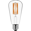 HWH Lyskilde Edison p�reformet ST64 FILAMENT A-CLASS omskiftelig ST64 klar E27 3,8W 806lm 3000K 300� CRI >80  klar