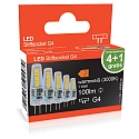HWH Pin-base lampe s�t med 5 G4 1W 100lm 3000K 300� 
