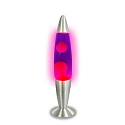 HWH LED-lavalampe IP20, lilla, pink, s�lv 